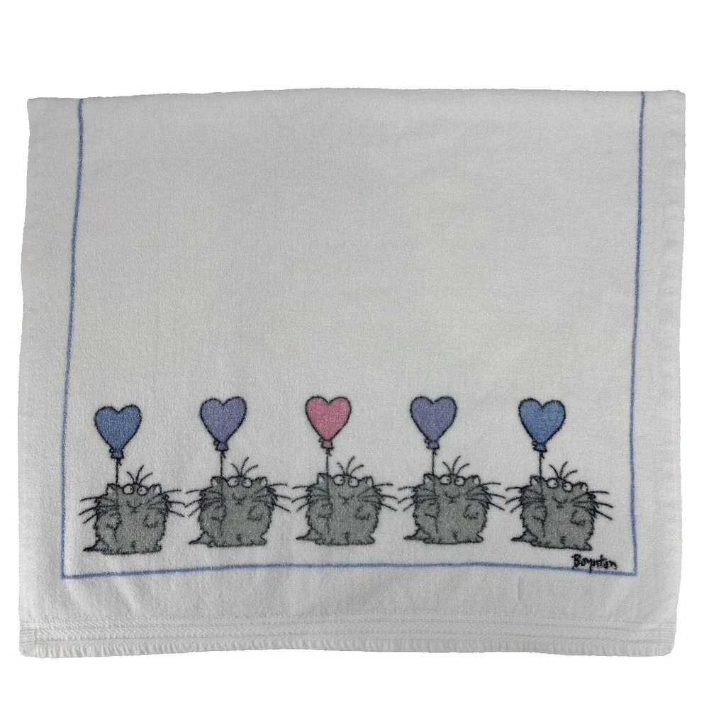 VTG 1980s Boynton Cat Bath Towel 43x25